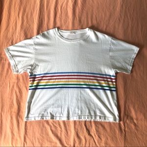 rainbow stripe top